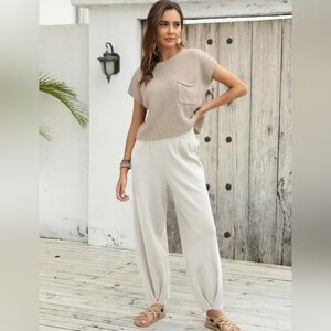 Nwt Ugerlove 2-piece pants and crochet vest